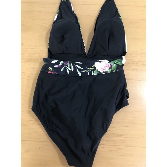 Cupshe Women's One Piece Bathing Suit V-neck Halter Beach Swimwear Sz XL - Picture 3 of 7